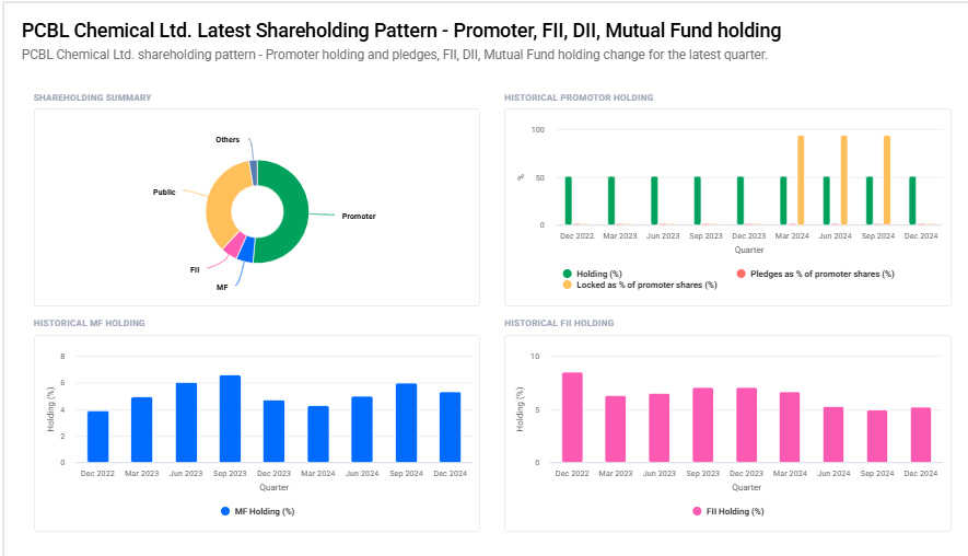 PCBL Shareholding Pattern