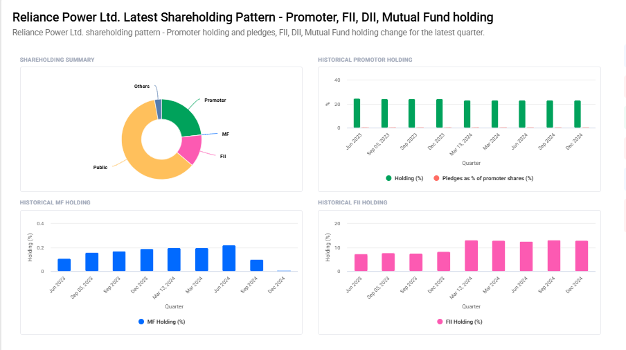 Reliance Power Shareholding Pattern